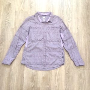 REI Shirt Nylon VENTED Purple M long sleeve